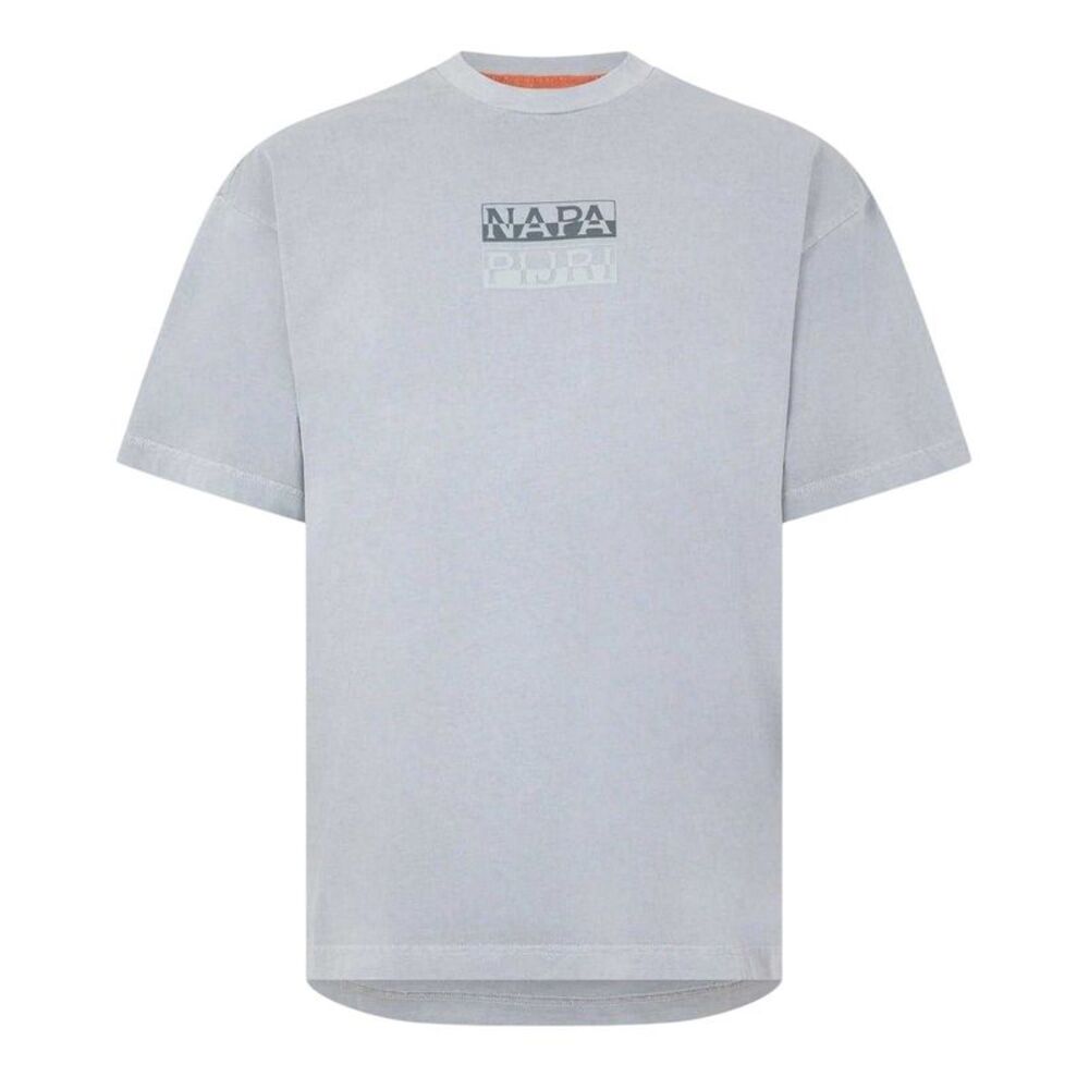 Napapijri Mens Cotton T-Shirt / Ultimate Grey